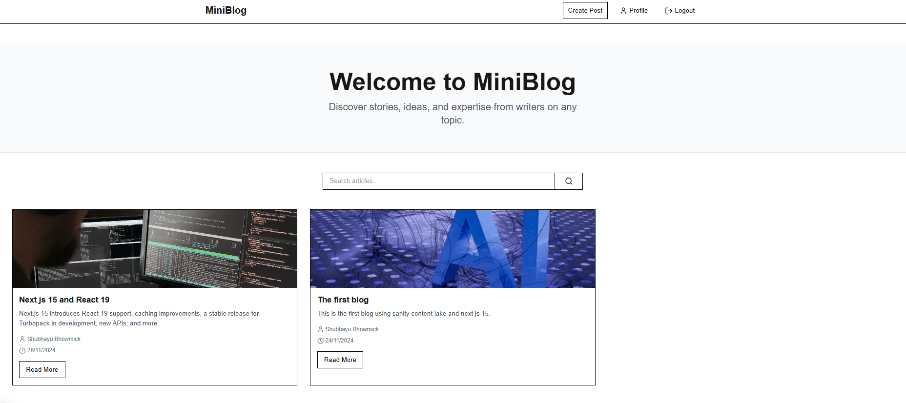 NextJs 15 Blog Template